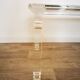 Plexiglas and glass coffee table