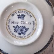 Jumbo cup english lunch Roy Kirkham model rose chintz blue