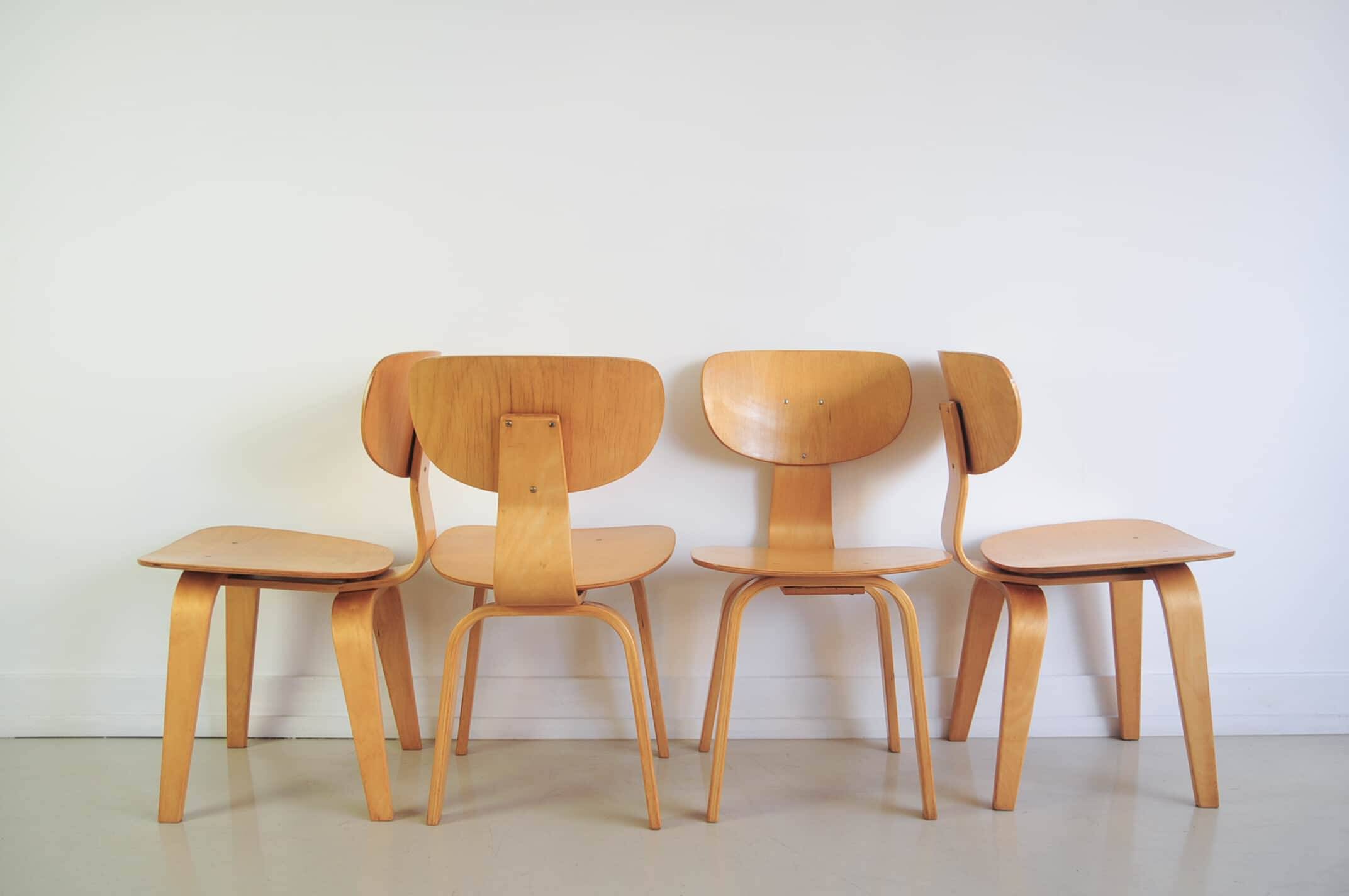 set x4 dining chairs Pastoe SB02