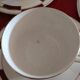 10 vintage coffee cups and 9 saucers, Salins earthenware, 1950