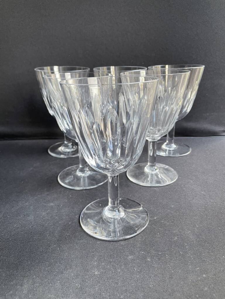6 verres à eau baccarat service casino