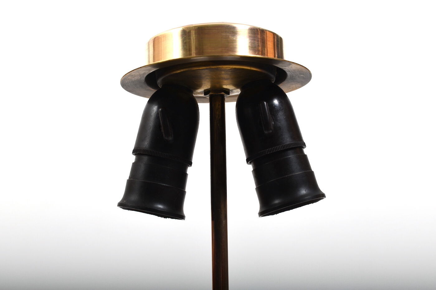 Fine Danish Bakelite and Brass Table Lamp 1930s