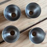 4 coquetiers vintage acier inoxydable - emballage d’origine