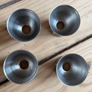 4 coquetiers vintage acier inoxydable - emballage d’origine