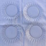 5 Duralex transparent dinner plates