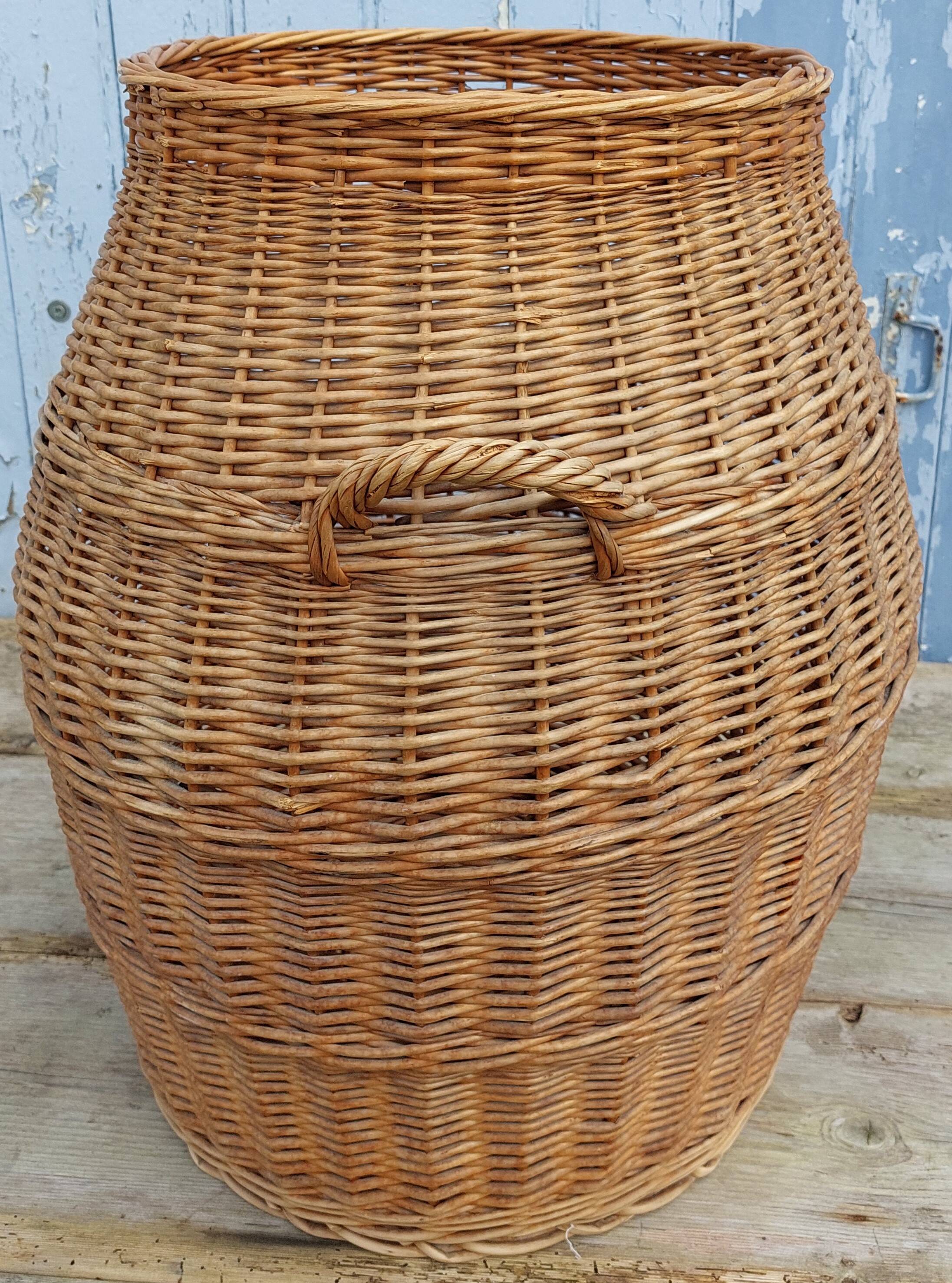 wicker laundry basket