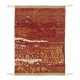 Handwoven Turkish Rustic 149 cm x 209 cm Red Wool Carpet