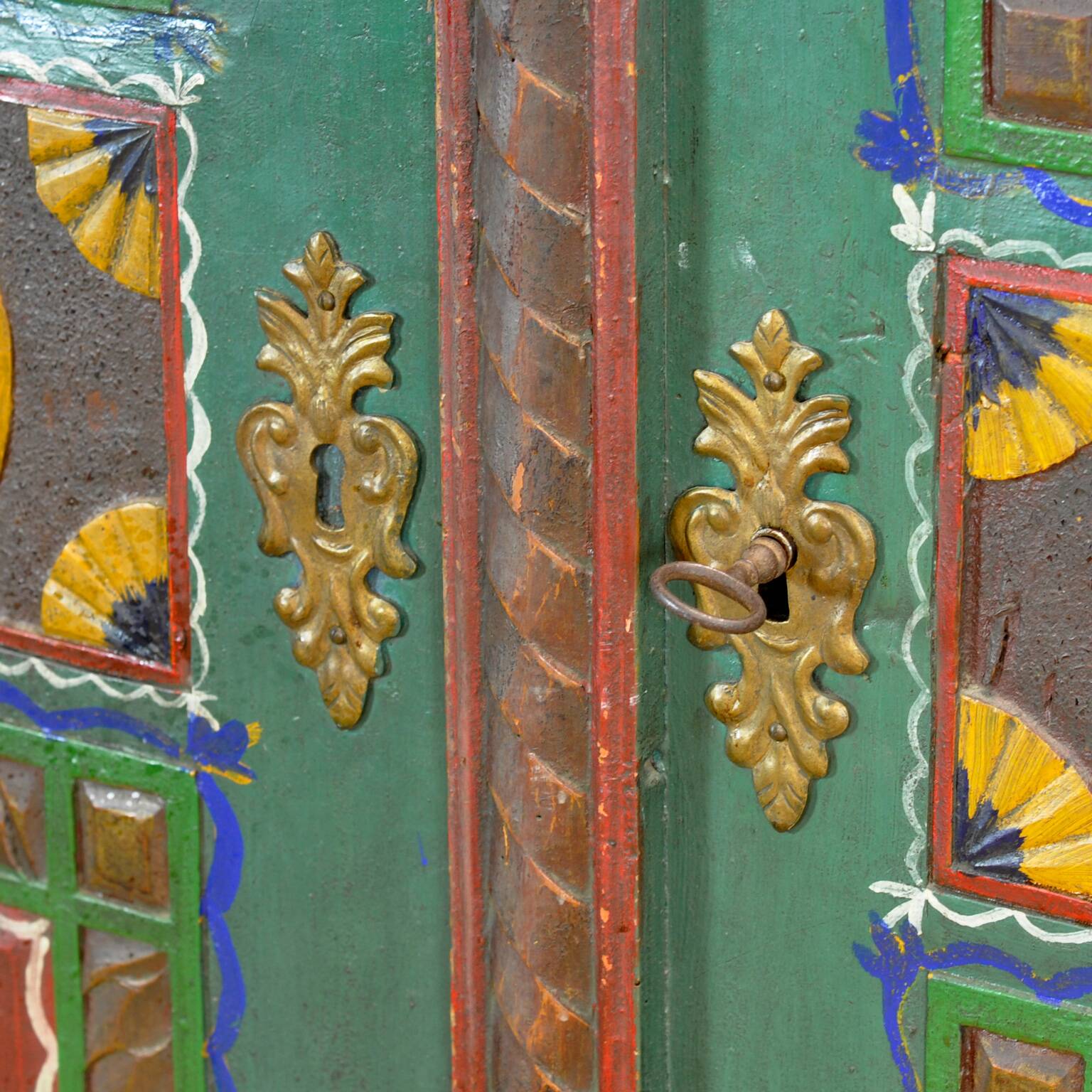 German bridal cabinet, dated 1852