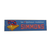 Enseigne publicitaire lumineuse matelas Simmons