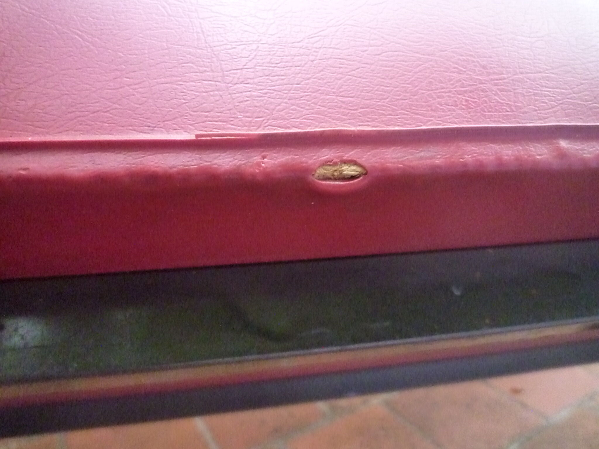 Banquette vintage vinyl années 1960