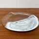 Vintage plate or bowl in German glass by Hans Jürgen Richartz for the Richartz art collection, Mathildenhütte, Solingen, Germany.