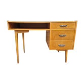Bureau bois moderniste vintage années 50