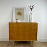 Scandinavian oak chest of drawers