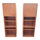 Pair of vintage column bookshelves from the 60s-70s Scandinavian style.