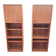 Pair of vintage column bookshelves from the 60s-70s Scandinavian style.