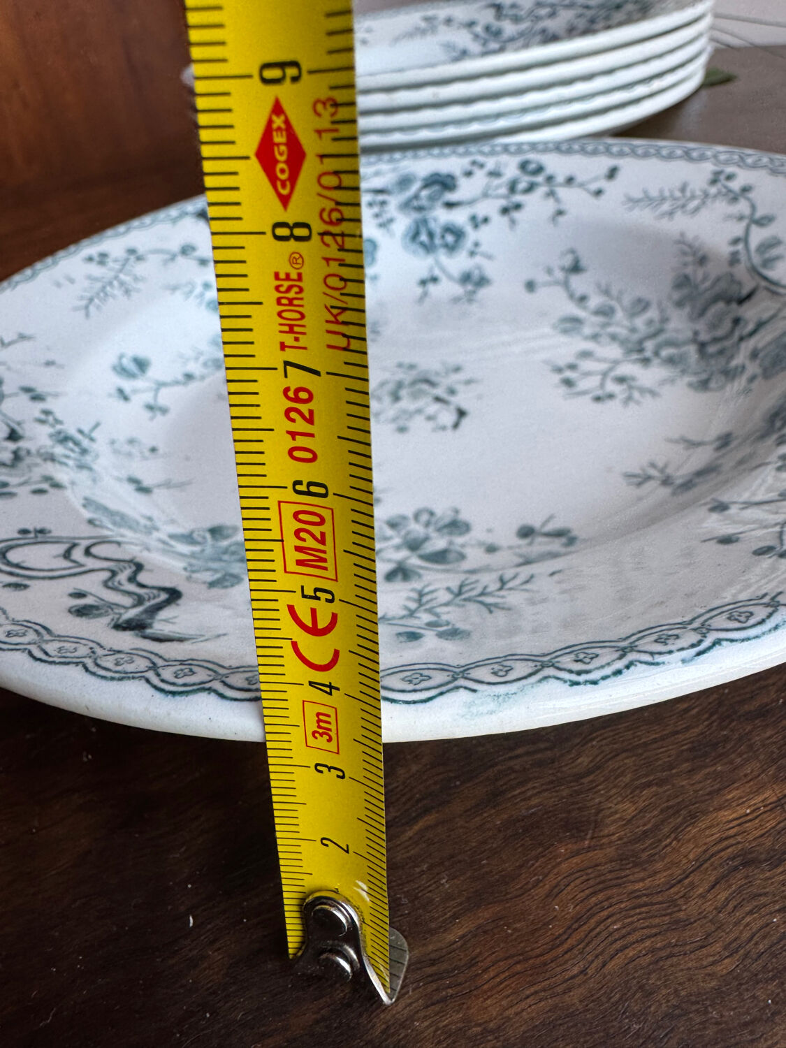 Gien Fleurette Plates x6 – antique floral decoration