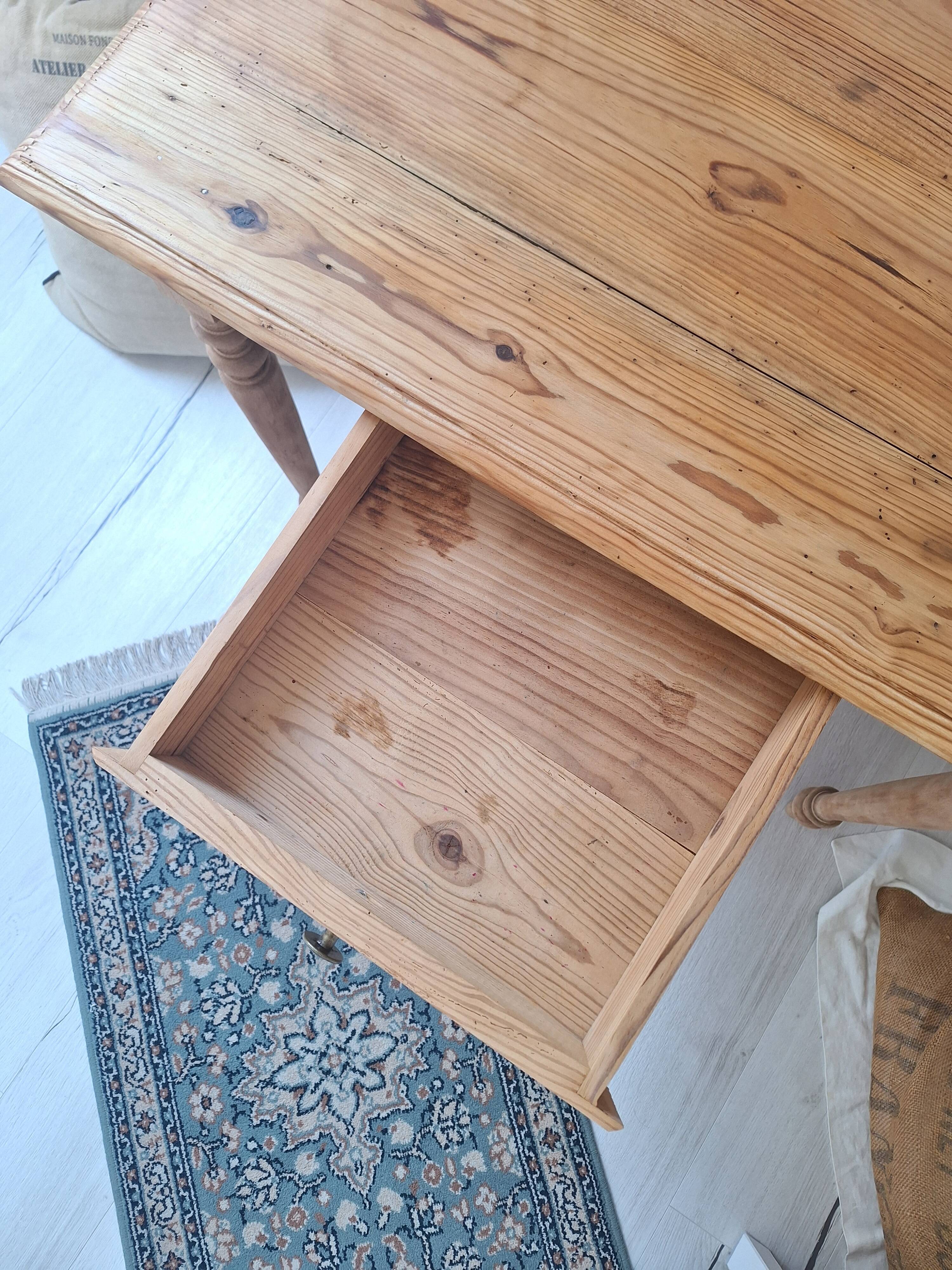 Bureau / Console / Table d'appoint de ferme style campagne en bois massif