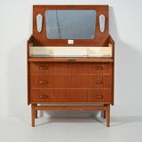 Scandinavian teak vanity chest, 1950s/60s