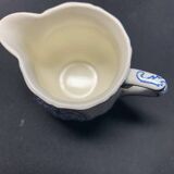 Pot à lait ou crème et sucrier avec couvercle faïence Gien modèle Rouen 32
