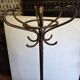 Curved antique wooden parrot