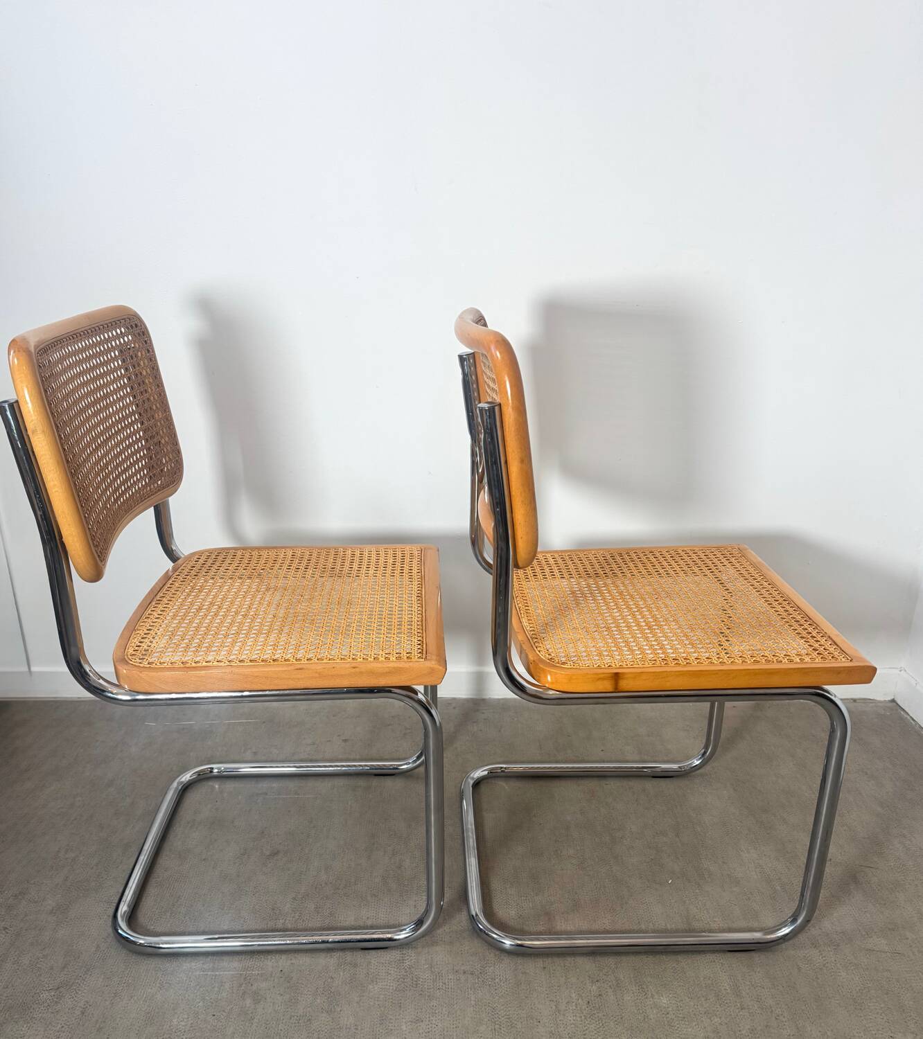 Paire de chaise Cesca Marcel Breuer b32 made in Italy