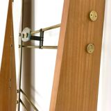 Cherry Veneer Entryway Coat Rack with Mirror, Italy