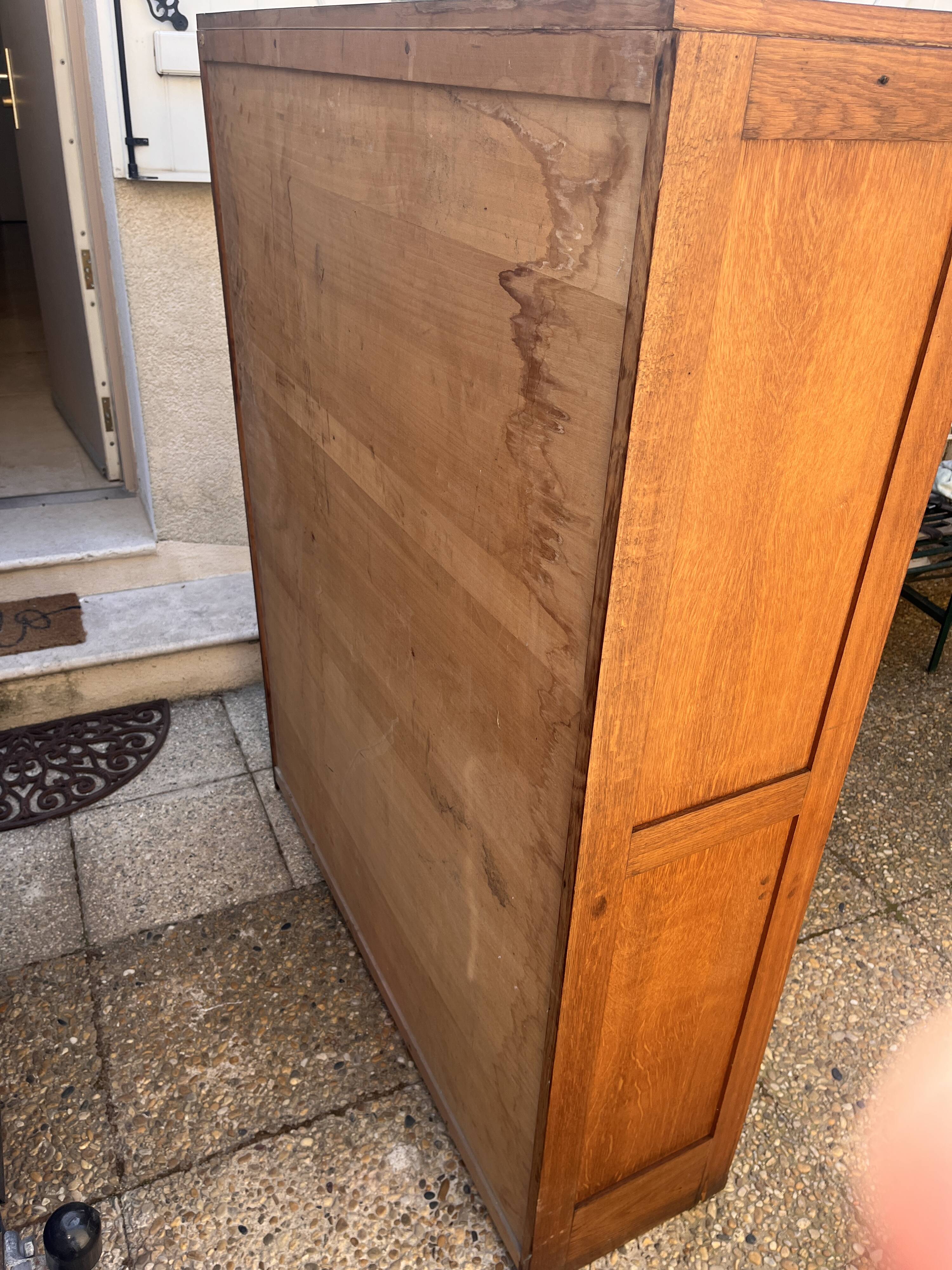 vintage wooden curtain cabinet from the 1950s/60s