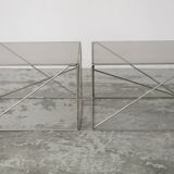 Side tables by Max Sauze, 1970s.