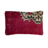 Vintage turkish rug cushion cover, 30 x 50 cm