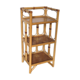 Low rattan shelf