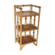 Low rattan shelf