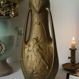 Art Nouveau Vase "Nymphs" signed Jean Garnier