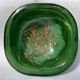 Venini green glass ashtray  Italy Toni Zuccheri Murano Giade 1960