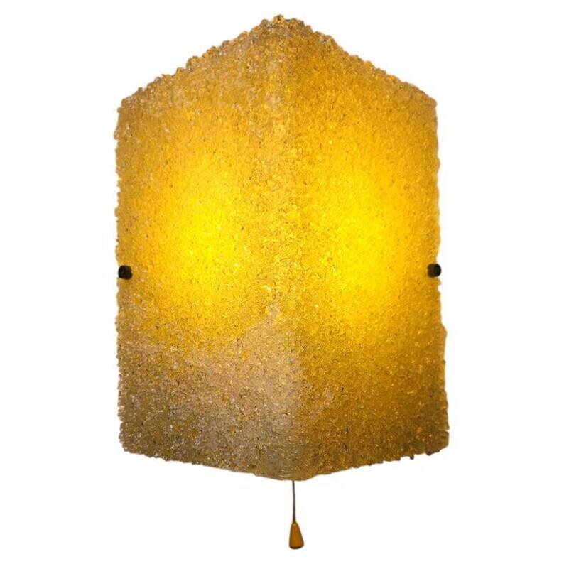 Rare Midcentury Lucite Wall Lamp Pokrok, 1960s