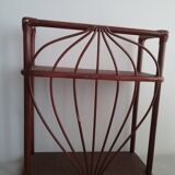 Rattan wall shelf