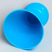 Blue opaline vase, "fair opaline"