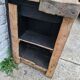 Old established a door and five drawers raw wood