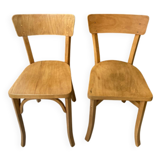 Pair of refurbished bistro chairs