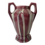 Vierzon Louis Gueule earthenware amphora vase