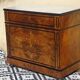 Napoleon III chest of drawers in walnut and burl walnut