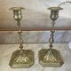 Pair of 19th century brass candlesticks