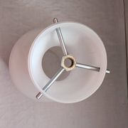 White opaline lampshade from the 1960s