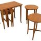 Tables gigognes Poul Hundevad vintage
