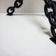 Franz West Style Vintage Brutalist Nautical Iron Chain Floor Lamp, 1970s