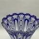 Superb richly cut Bohemian crystal vase
