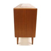 Scandinavian enfilade in teak, Möbelfabriken Linden, Horda, Sweden, 1960.
