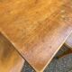 Large bistro café table Alsatian winstub restaurant 1930