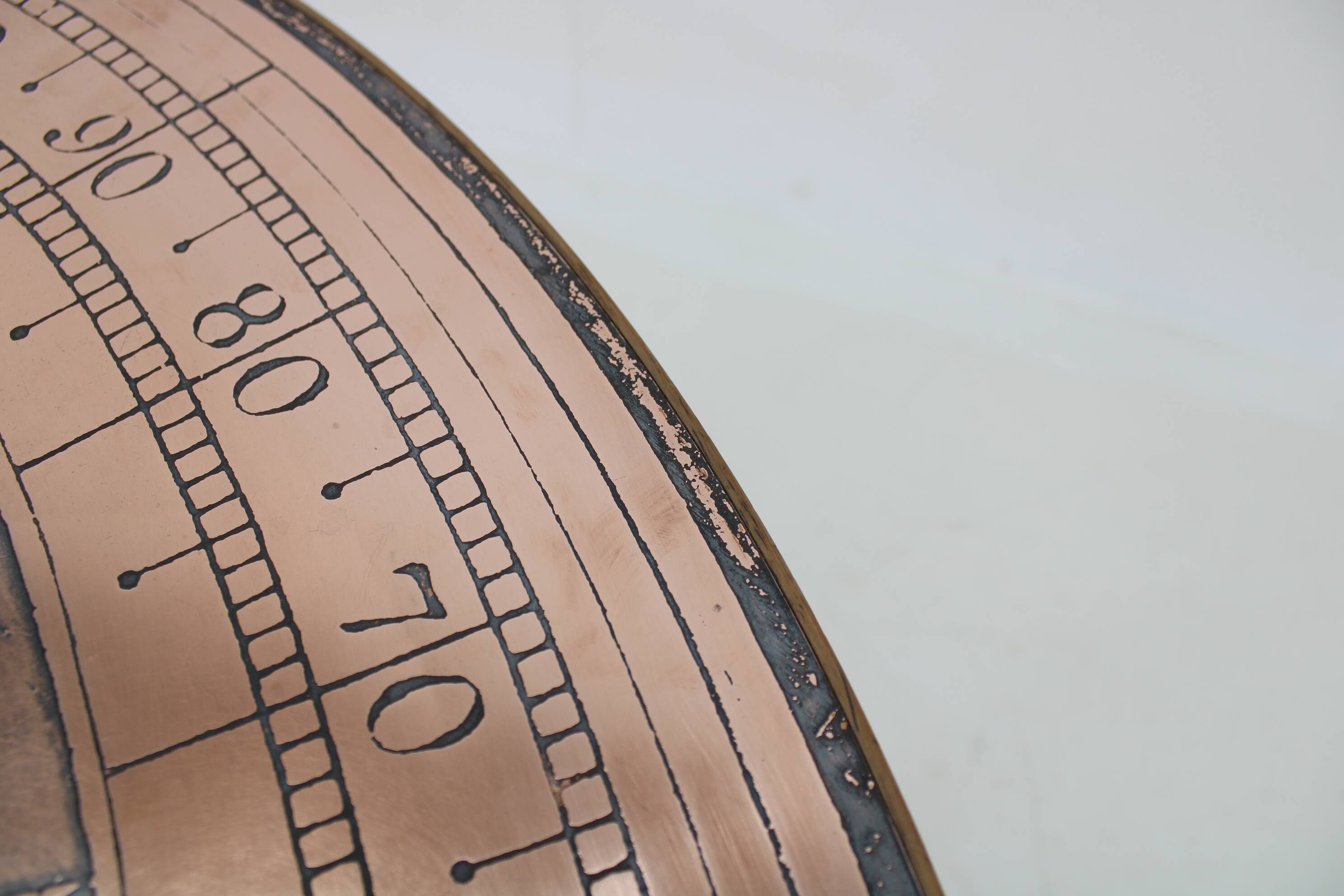 1960s Round Copper Coffee Table, Denmark