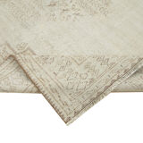 Handmade one-of-a-kind oriental beige carpet 191 cm x 314 cm