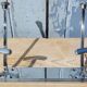 Nickel-plated brass coat rack
